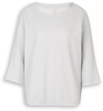 Tom Tailor - Shirt met lange mouwen en vleermuismouwen - Maat M - soft dusty blue melange