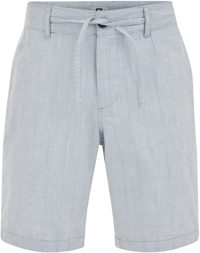 WE Fashion Heren relaxed fit chino short met structuur