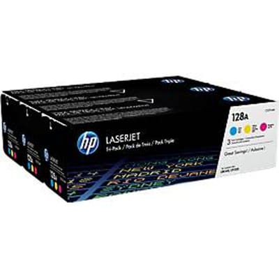 HP Toner 128A Origineel Combipack Cyaan, Magenta, Geel 1300 bladzijden CF371AM