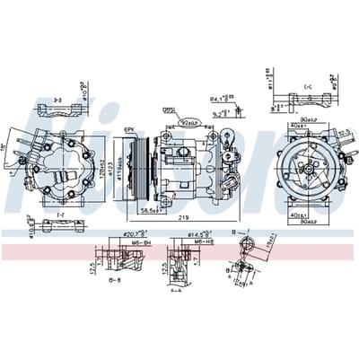 Compressor airconditioning NISSENS 89404