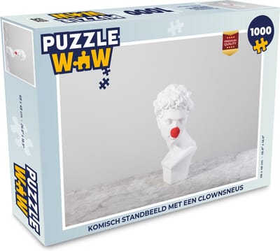 Puzzel Komisch standbeeld met een clownsneus - Legpuzzel - Puzzel 1000 stukjes volwassenen