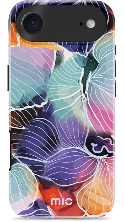 Mio by Mobilize Hoesje geschikt voor Apple iPhone Air MagSafe Telefoonhoesje Hardcase | Mio by Mobilize Backcover | Geschikt voor MagSafe | Geschikt voor Draadloos Opladen met Magnetische Ring | Geschikt voor MagSafe Case - Flowers | Multi-colored