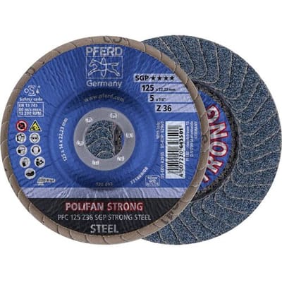 PFERD TOOLS 67788025 Z Sgp Strong Steel Lamellenschijf Diameter 125 mm Korrelgrootte (num) 36 10 stuk(s)