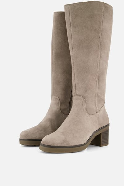 Feyn Hoge laarzen taupe Suede - Maat 36