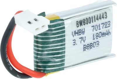 RC Helikopter Batterij - Vervangende Accu - Modelbouw Vliegen - Oplaadbaar Lithium-ion - 180mAh 3.7V