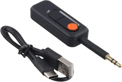 Draadloze Audio Adapter - Zender Ontvanger - Muziek Streamen - Dubbele Modus - 10 Meter Bereik - Zwart