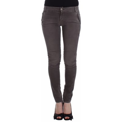 Ermanno Scervino Grijze Slim Jeans Denim Broek Skinny Leg Stretch
