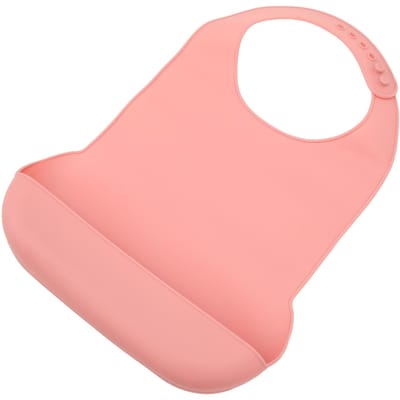 Siliconen Volwassen Slabbers Waterdicht Wasbaar Gehandicapte Volwassen Eten Herbruikbare Maaltijd Kledingbeschermer voor pink