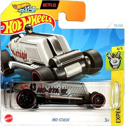 HOT WHEELS MO-STASH 43 SILBER/BLACK 73/250 HW EXPERIMOTORS 4/5 1:64