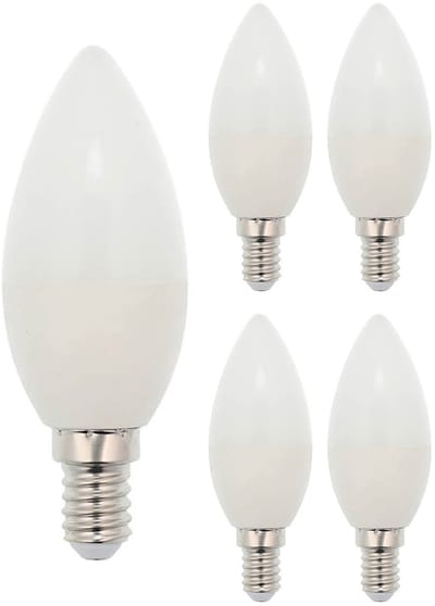 VITO LED Kaarslamp C37 E14 - 7W (vervangt 50W) - 507lm - 2700K - 220-240V - Ø37mm - Energiezuinig - 5 stuks