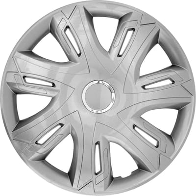 NRM - Supernova Wieldoppen 14 "| ABS kunststof - Zilver Gelakt