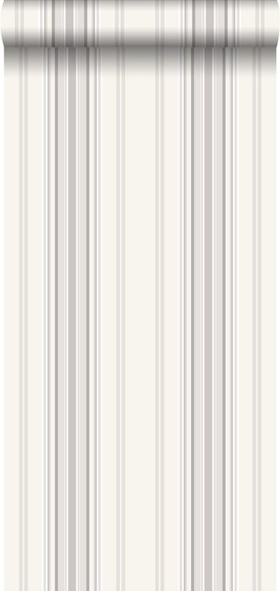 ESTAhome behang strepen grijs en beige - 53 cm x 10.05 m - 138805