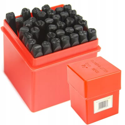 Metalen Stempelset: Cijfers & Letters 5mm - 36 Delig
