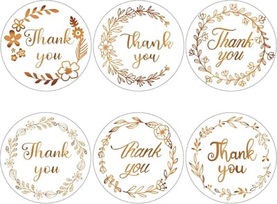 Bedankt Stickers Set voor Geschenken en Verpakkingen