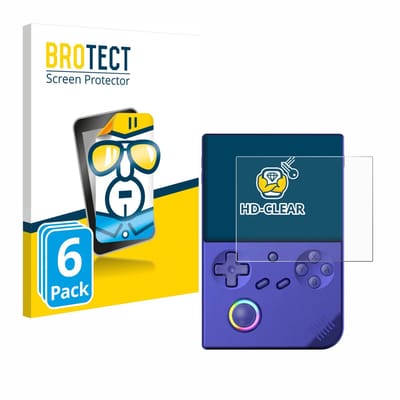 BROTECT - Screenprotector voor Anbernic RG40XXV - Folie Beschermfolie transparant 6 Stuks