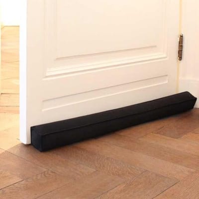 Tochtstrip, magnetisch, voor deuren van 80 cm, tochtstopper voor bescherming, zwarte deurafdichting, vierkante tochtstopper tegen tocht en lawaai, verschillende maten en kleuren
