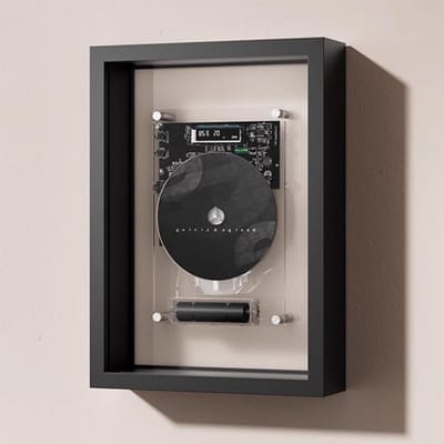 CD Speler - Muziekspeler Decoratie - Muziek Afspelen - Wandmontage Design - 229x318x64 mm - Zwart