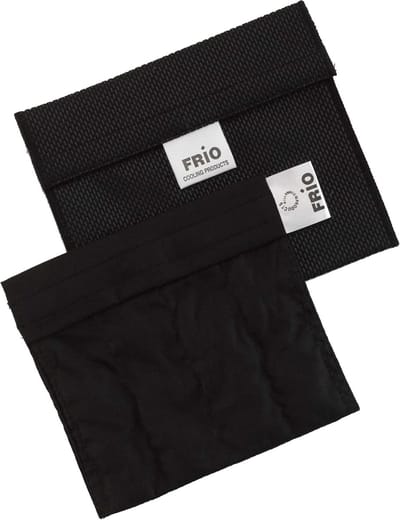 Thijox - FRIO GLAUCOOM-MIDDEN Koeltas Zwart | 12½ x 14 cm | Waterdichte Nylon Binnentas voor Insuline & Oogdruppels | Koelt met Koud Water | Geen Koel