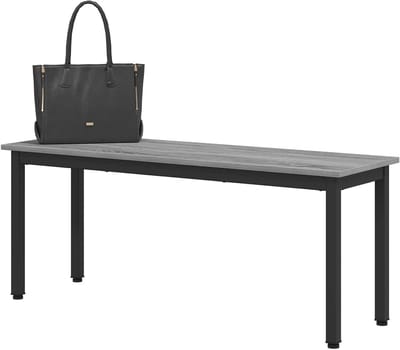 vidaXL Bank Grijs Sonoma 110 x 35 x 45 cm Bewerkt hout, Woonkamer, Rectangular, Moderne, Duurzame Zitoplossingen voor Comfort, Stijl, Functionaliteit en Design