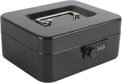 Stalen Cash Box met Combinatieslot en Verwijderbare Muntlade