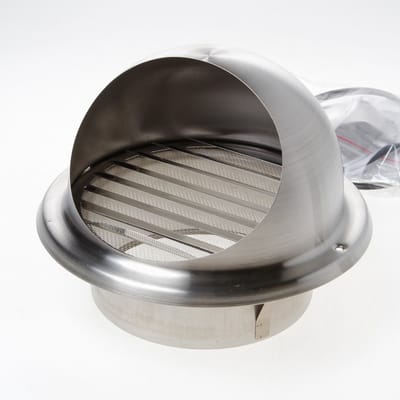 Gavo Bolrooster RVS rond aansluitdiameter 150mm buitenmaat 213 mm
