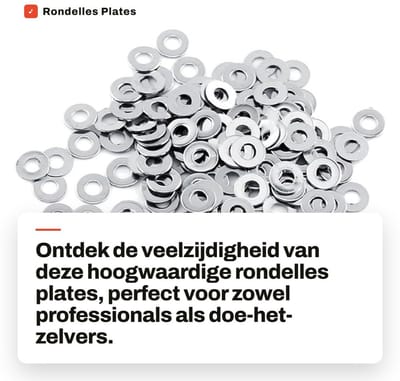 Dailygoods- Rondelles 100pcs - Platte Ringen - M3/M4/M5/M6/M8/M10 - Roestvrij Staal - Duurzaam - Ideale Vervanging - Sluitringen