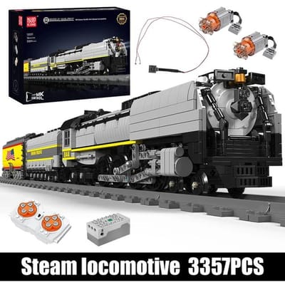 Mould King 12031 Technische Auto Bouwsteen Afstandsbediening Union Pacific 844 Stoomlocomotief Model Assemblage Trein Baksteen Speelgoed 12031