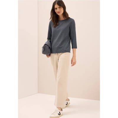 Shirt met structuur in twee kleuren
