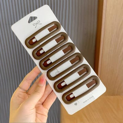 6 Stuks Mode Praktisch Veelzijdig Morandi Kleur BB Haarspeld Haar Zijclips voor Meisjes Vrouwen Kinderen Dames Haaraccessoires