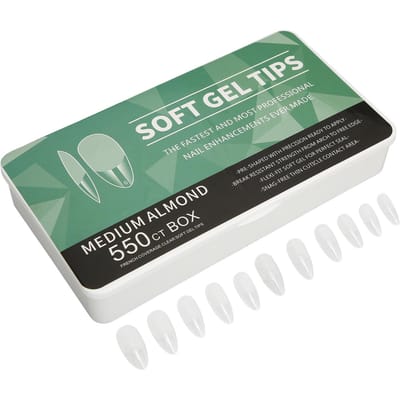 Longs Faux Ongles Transparents Ultra Fins Sans Sculpture Ni Meulage Demi-Dépolis Faux Ongles pour Mariage Rencontres blue