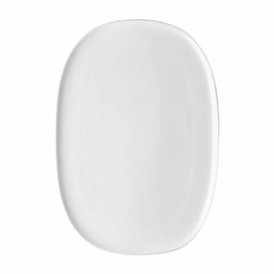 Serveerschaal Alessi Itsumo White Porcelain 25 x 17 cm