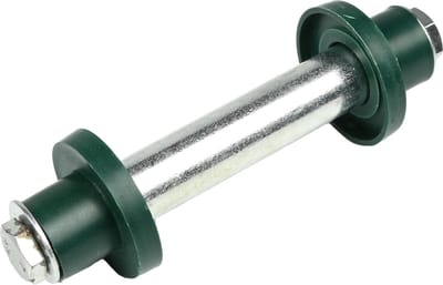 Benson As voor kruiwagenwiel - 128 mm x 74 mm - Inclusief stofkappen en montagemateriaal
