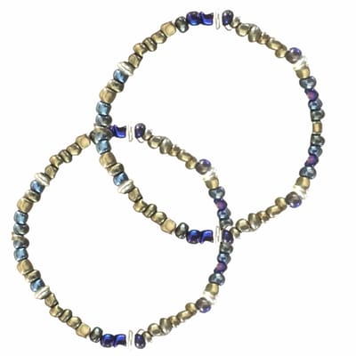 2 armbanden-Bruin-Goud - Charme Bijoux