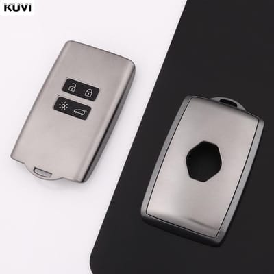 Nieuwe Auto Sleutelhoes Cover Shell Fob Voor Renault Koleos Captur Megane Clio Scenic Talisman Arkana Voor Dacia Sandero Accessoires gray
