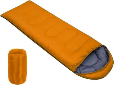 Envelop Slaapzak - Extra Groot - Kamperen Buiten - Waterdicht Warm - 180x75 cm - Oranje