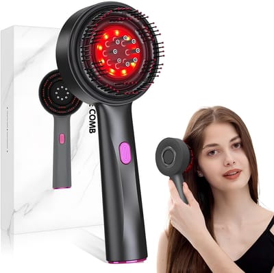 Dailygoods - Elektrische Hoofdhuidmassageborstel met Rood Licht