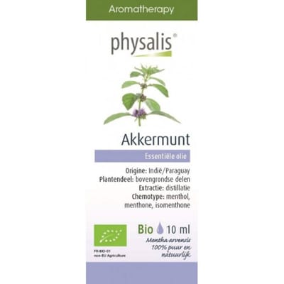 Akkermunt Physalis Etherische Olie Bio Etherische Olie 10ml - Diffuser, huid en inwendig