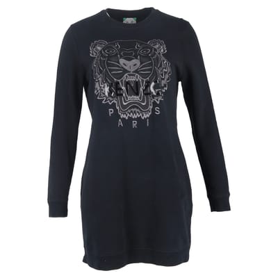 Kenzo mini-truijurk met tijgerlogo in marineblauw katoen