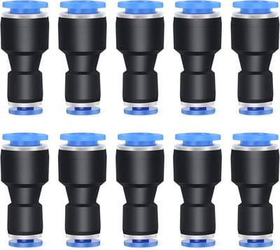 10 Stuks Rechte Verloop Drukkamer Koppelingen 6mm naar 4mm OD