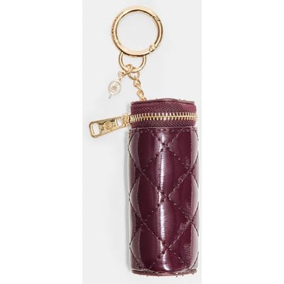 Stradivarius Gewatteerde charm als toilettas  Granaat OS