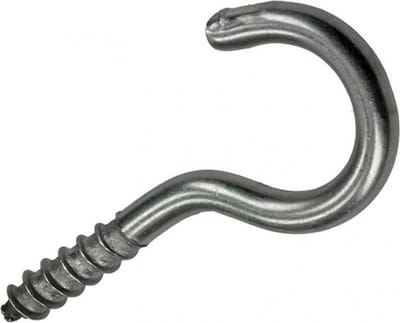 Sam -  RVS Schroefhaak 2 stuks 3,5 x 20 mm