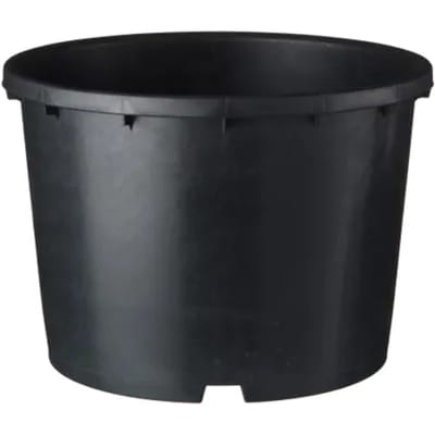 Nature Bloempot Ritzi - Kunststof - Zwart - Diam.35xh26,5cm