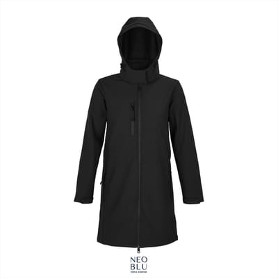 Neoblu Women´s Long Softshell Coat Achille NB3794 - Deep Black - 3XL