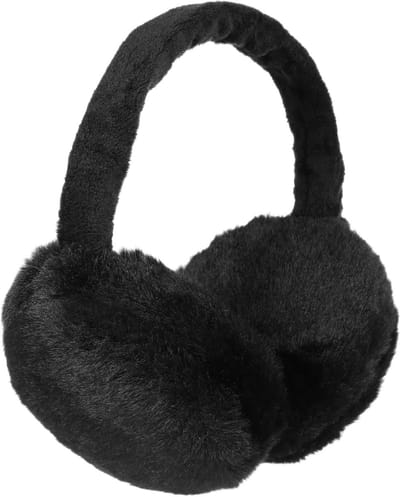 Dailygoods - Zachte Oorbeschermers - Pluche Winter Oordopjes - Opvouwbaar Ontwerp - Zwart - Hoofdband voor Meisjes en Vrouwen - Ideaal voor Buitenacti...