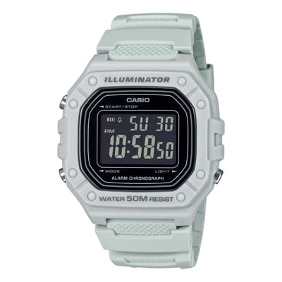 Casio Casio Collection W-218H-8BVEF Horloge - Kunststof - Grijs - Ø 41 mm