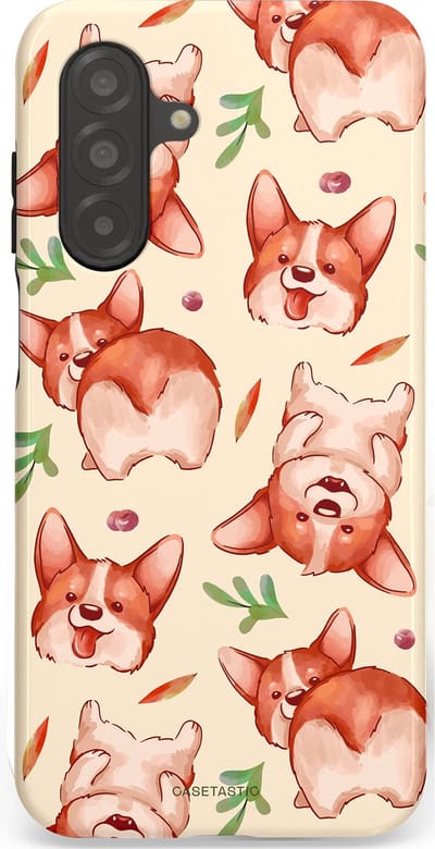 Casetastic Hoesje Geschikt voor Samsung A26 - Stijlvolle Beschermende Duo-layer Case - Corgipootjes