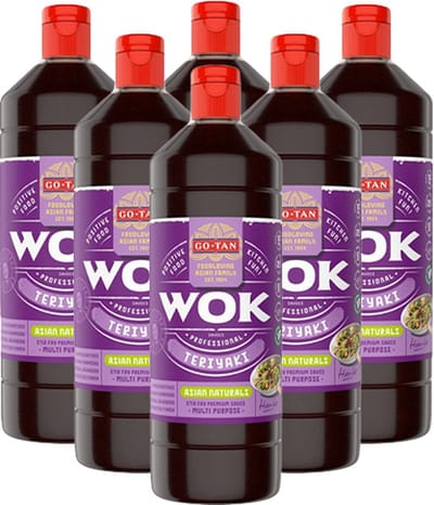Go-tan - Woksaus Teriyaki - 6x 1ltr