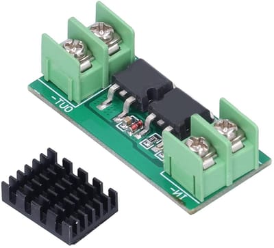 Zonne Diodemodule - Solar Module Anti-Terugstroom Module - Zonne-energie Opladen - Lage Interne Weerstand - 15A - Zwart