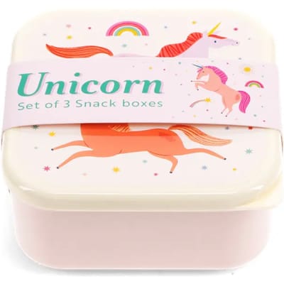 Snackdoosjes (3stuks) Eenhoorn - Unicorn van Rex London