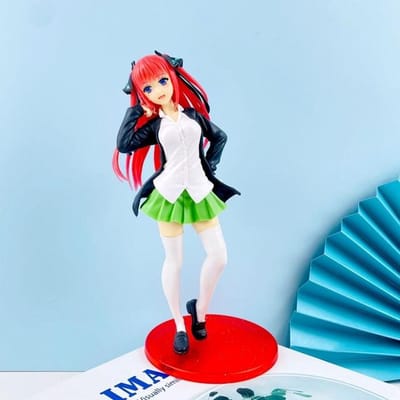 18CM Anime Les Quintuplés Quintessentiels Figurine Nakano JK Sœurs Debout Modèle d'Animation Jouets Cadeau Collection Décoration PVC No box vert